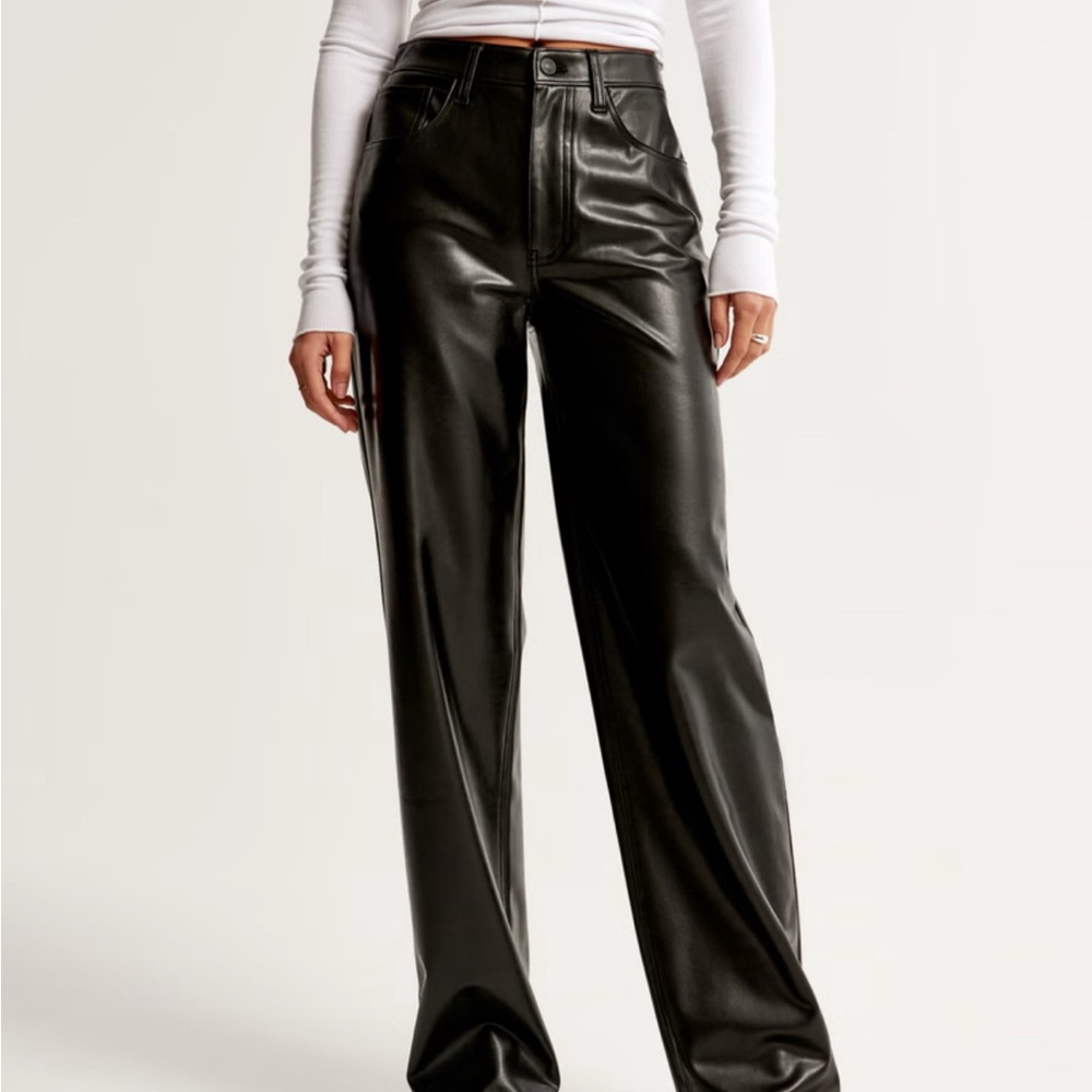 Abercrombie & Fitch Faux Leather Pants